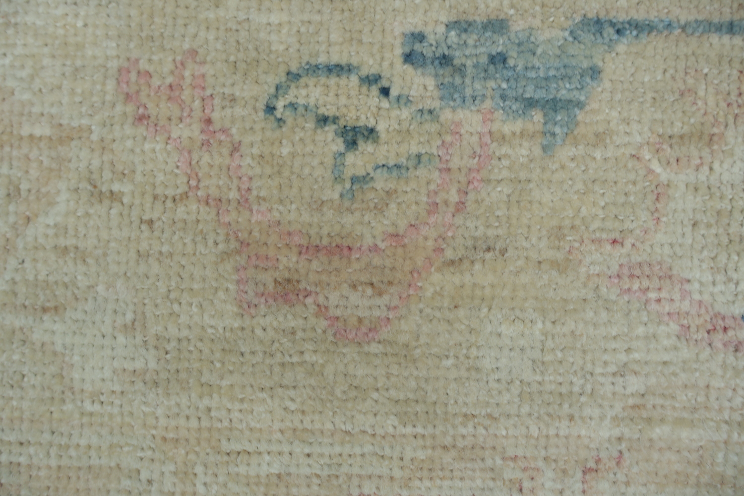 Chic Blue and Pastel Toned Oushak Turkish Rug with Antique Charm 5x8