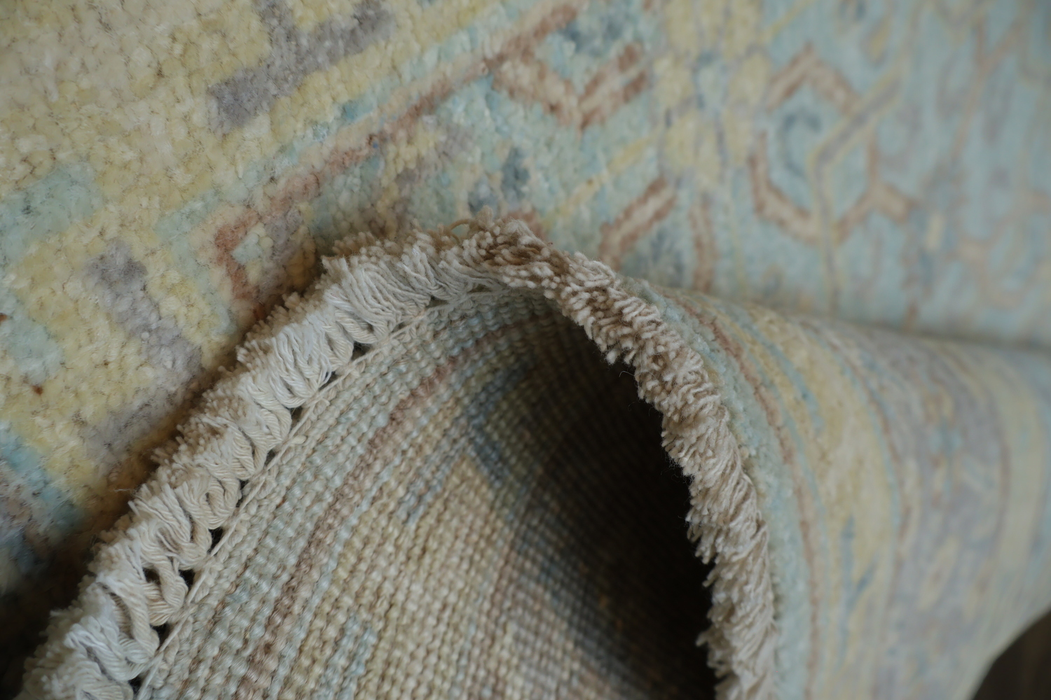 100% Vegetable Dye Oushak Oriental Area Rug 4x6