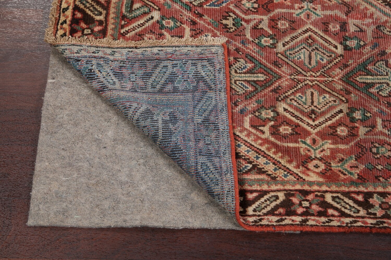 Antique Geometric Mahal Persian Area Rug 4x7