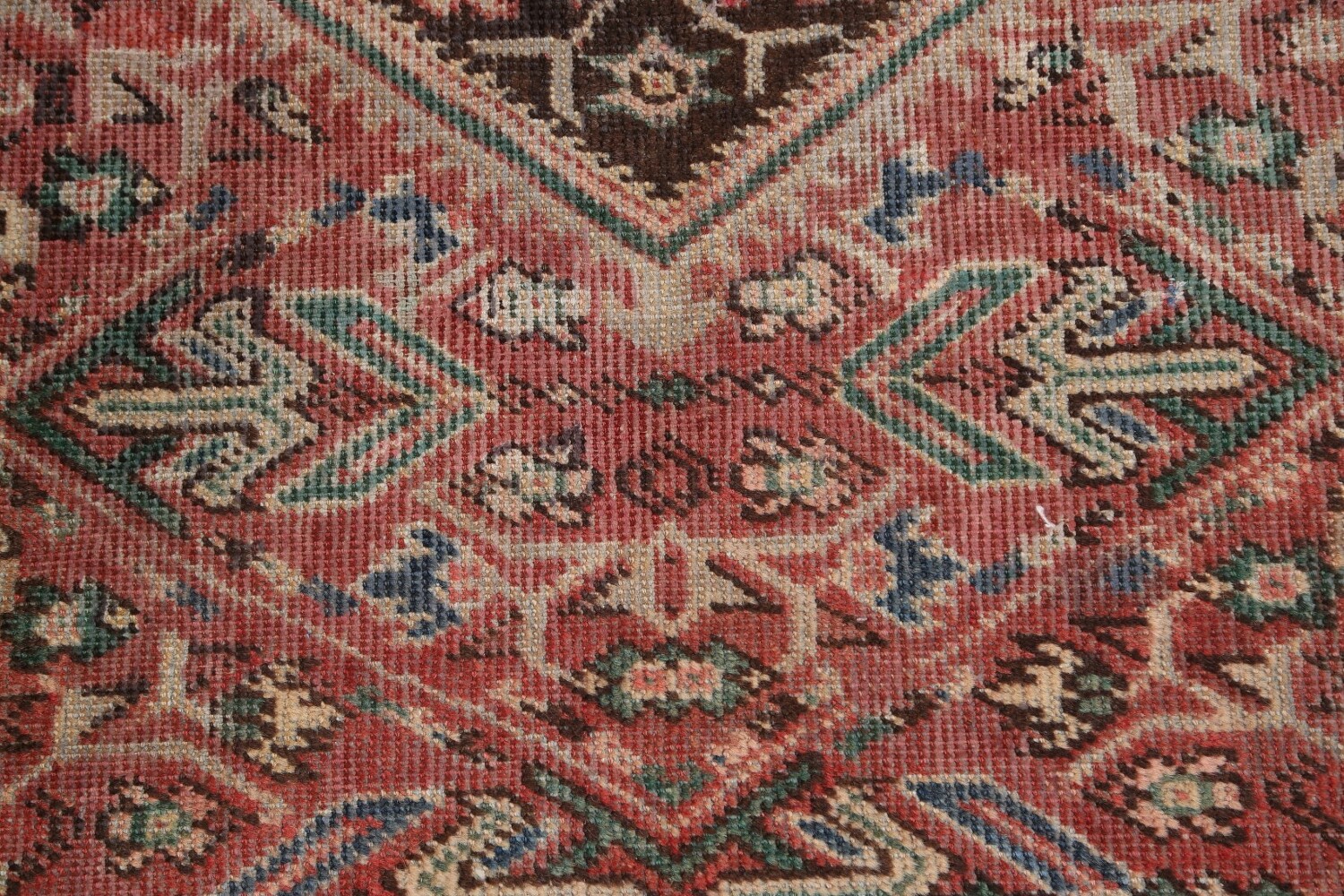 Antique Geometric Mahal Persian Area Rug 4x7
