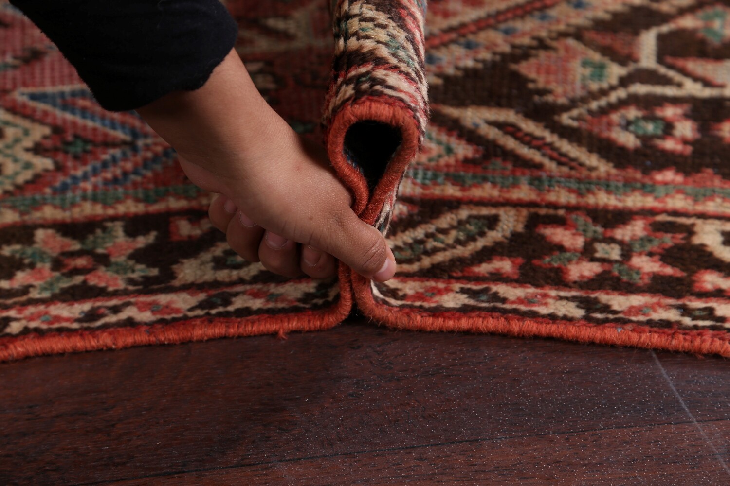 Antique Geometric Mahal Persian Area Rug 4x7
