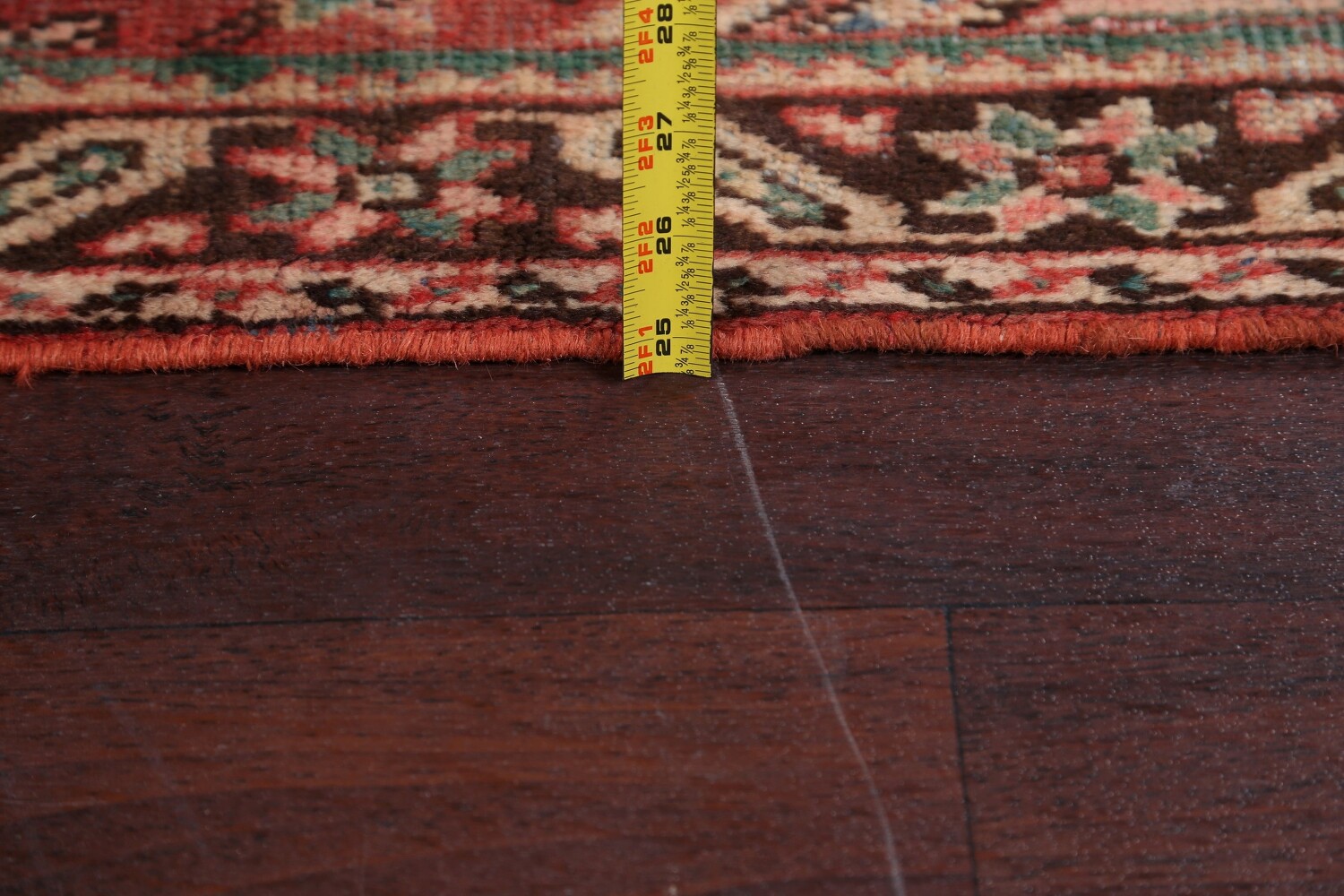 Antique Geometric Mahal Persian Area Rug 4x7