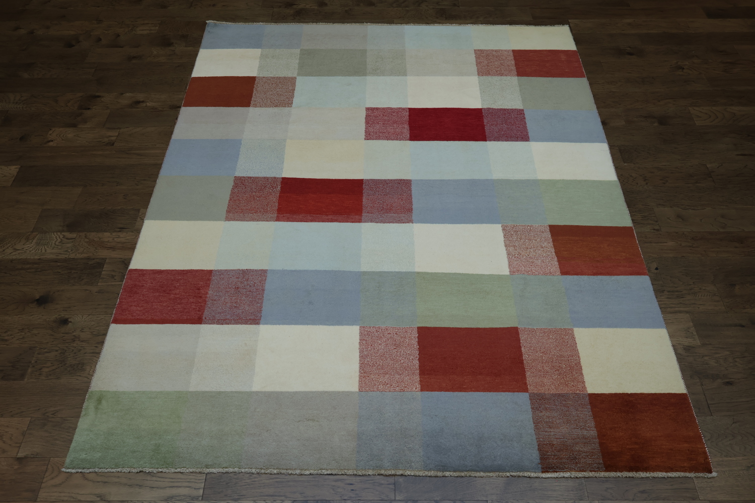 Checkered Gabbeh Kashkoli Oriental Area Rug 8x10