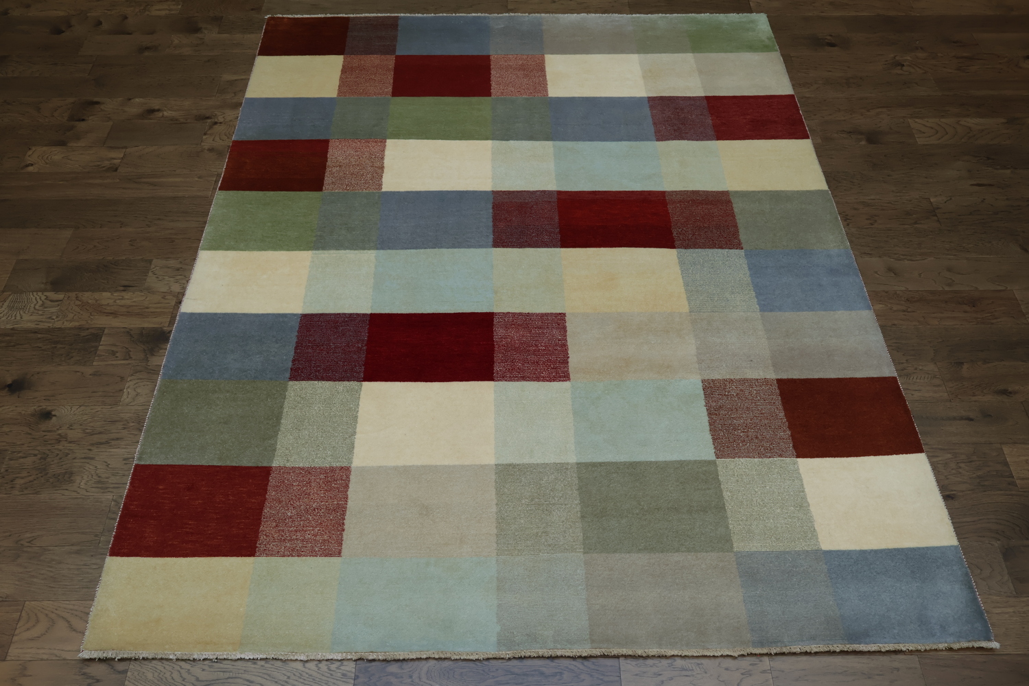Checkered Gabbeh Kashkoli Oriental Area Rug 8x10