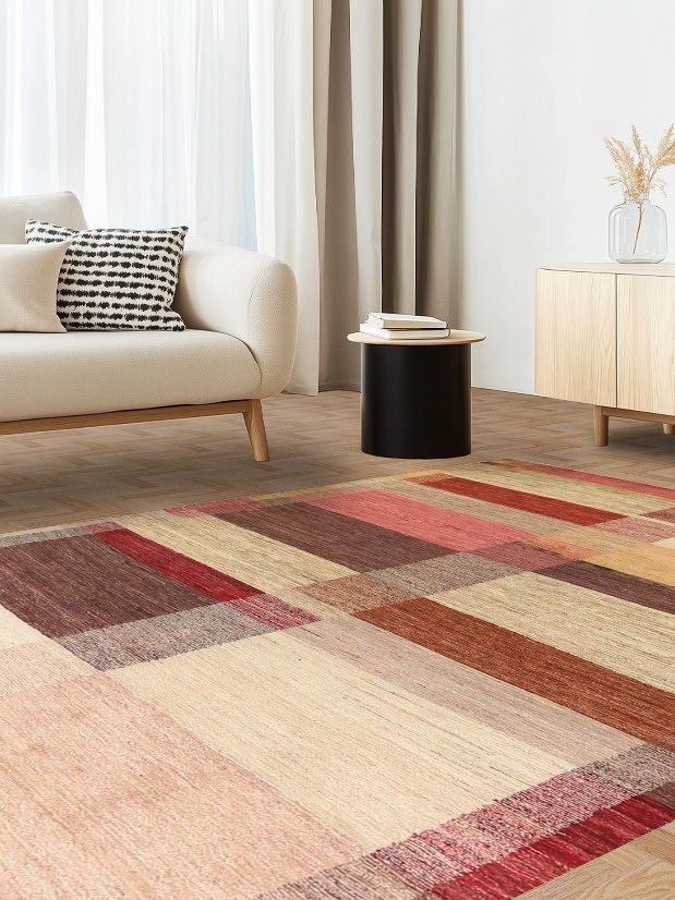 Modern Gabbeh Kashkoli Oriental Area Rug 6x10