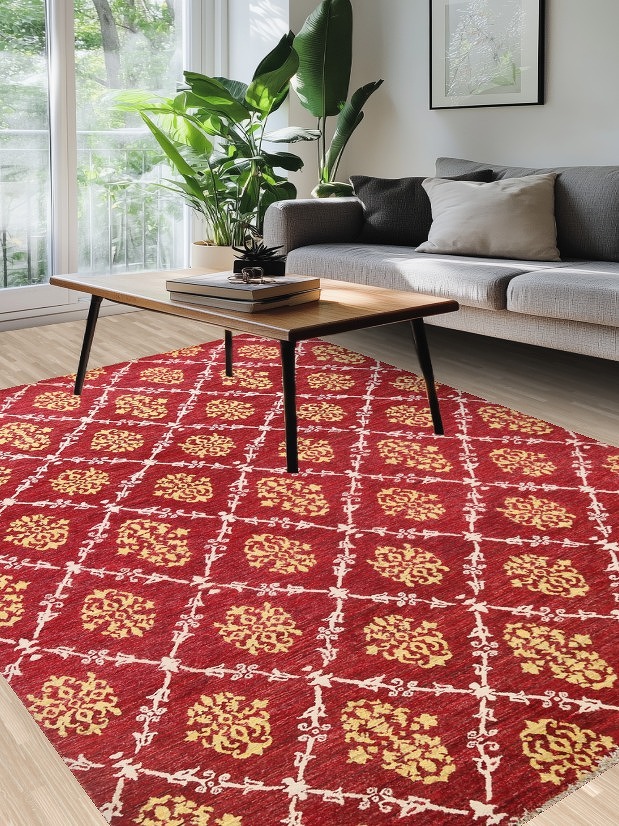 All-Over Gabbeh Kashkoli Oriental Area Rug 7x10