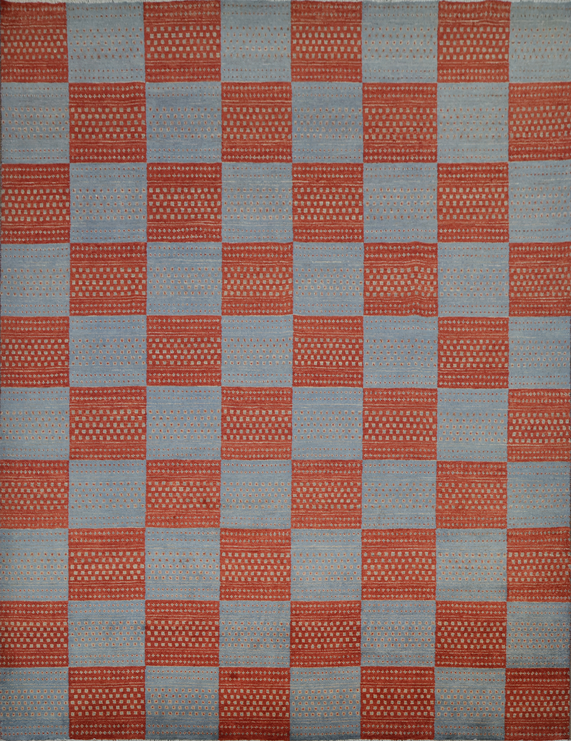Checkered Gabbeh Kashkoli Oriental Area Rug 8x11