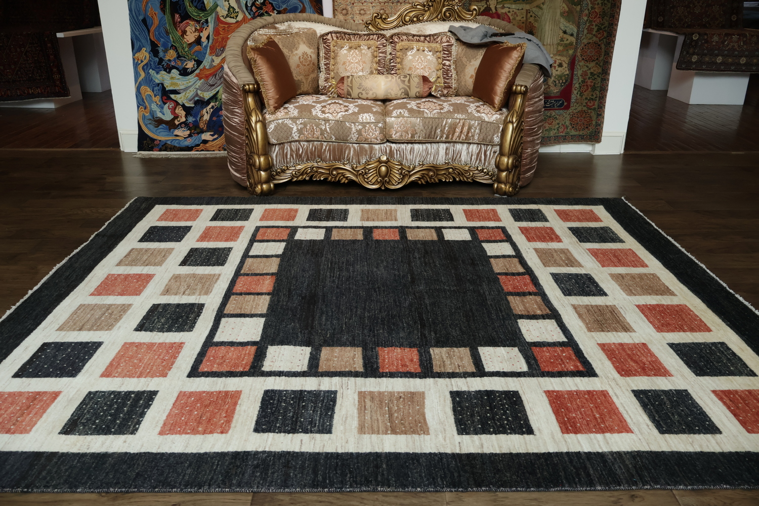 Geometric Gabbeh Kashkoli Oriental Area Rug 8x10