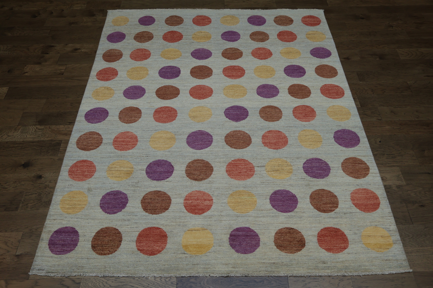 Polka Dot Gabbeh Kashkoli Oriental Area Rug 8x10