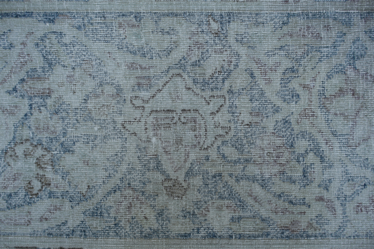Muted Distressed Kerman Persian Area Rug 8x11