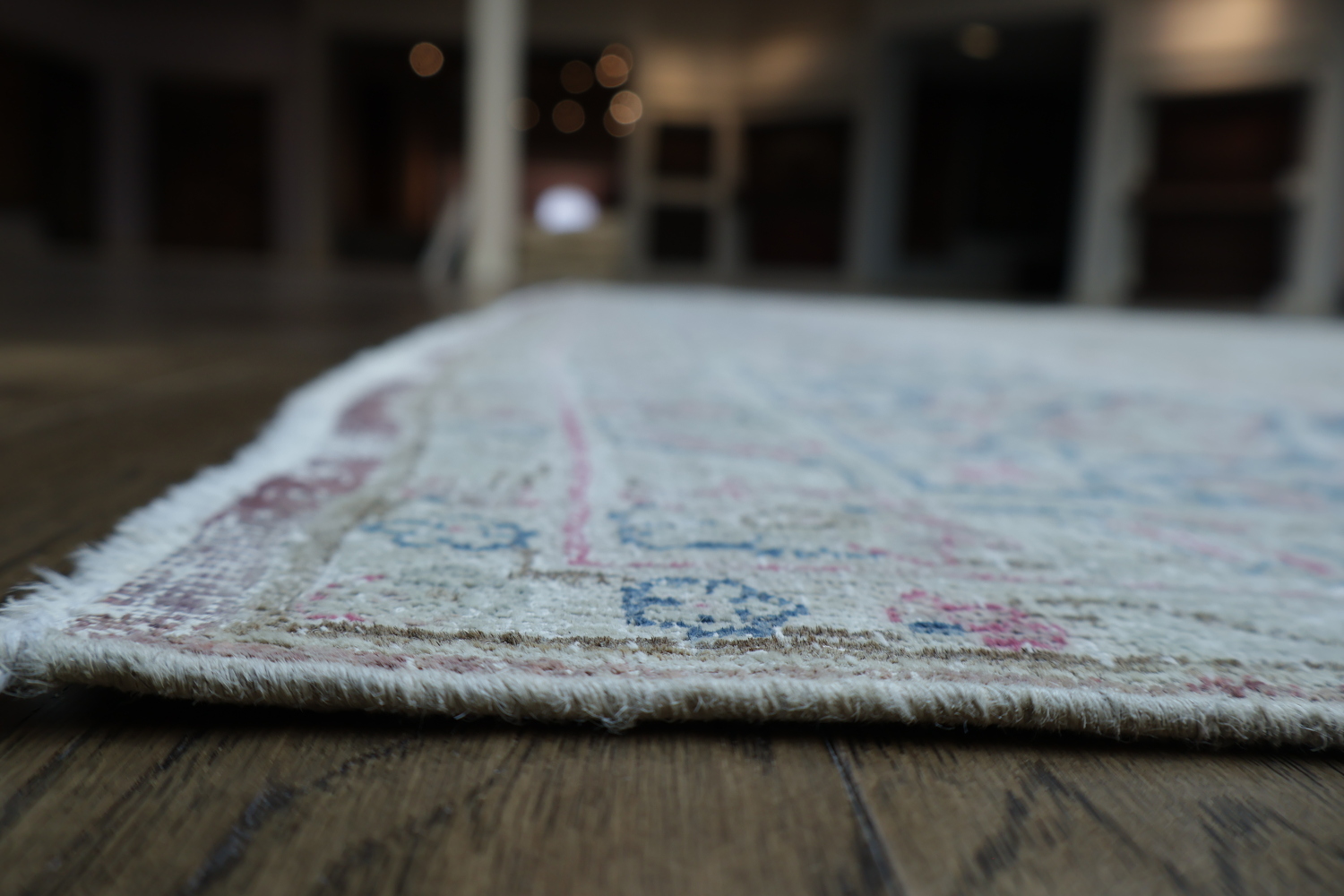 Muted Distressed Kerman Persian Area Rug 8x11