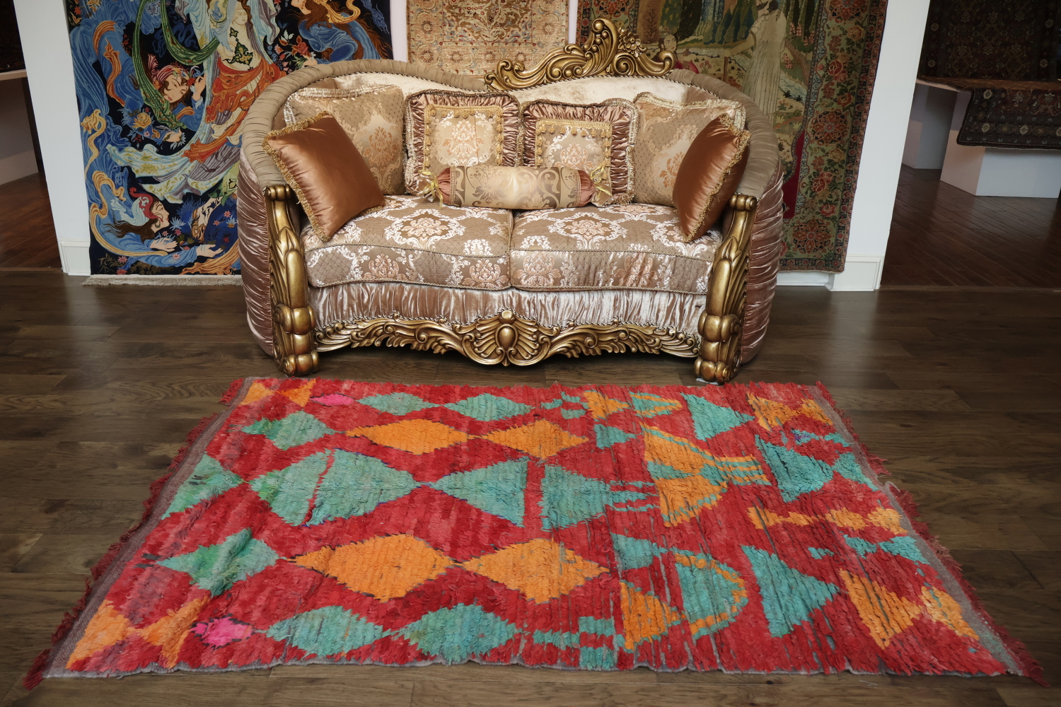 Tribal Geometric Moroccan Oriental Area Rug 5x7