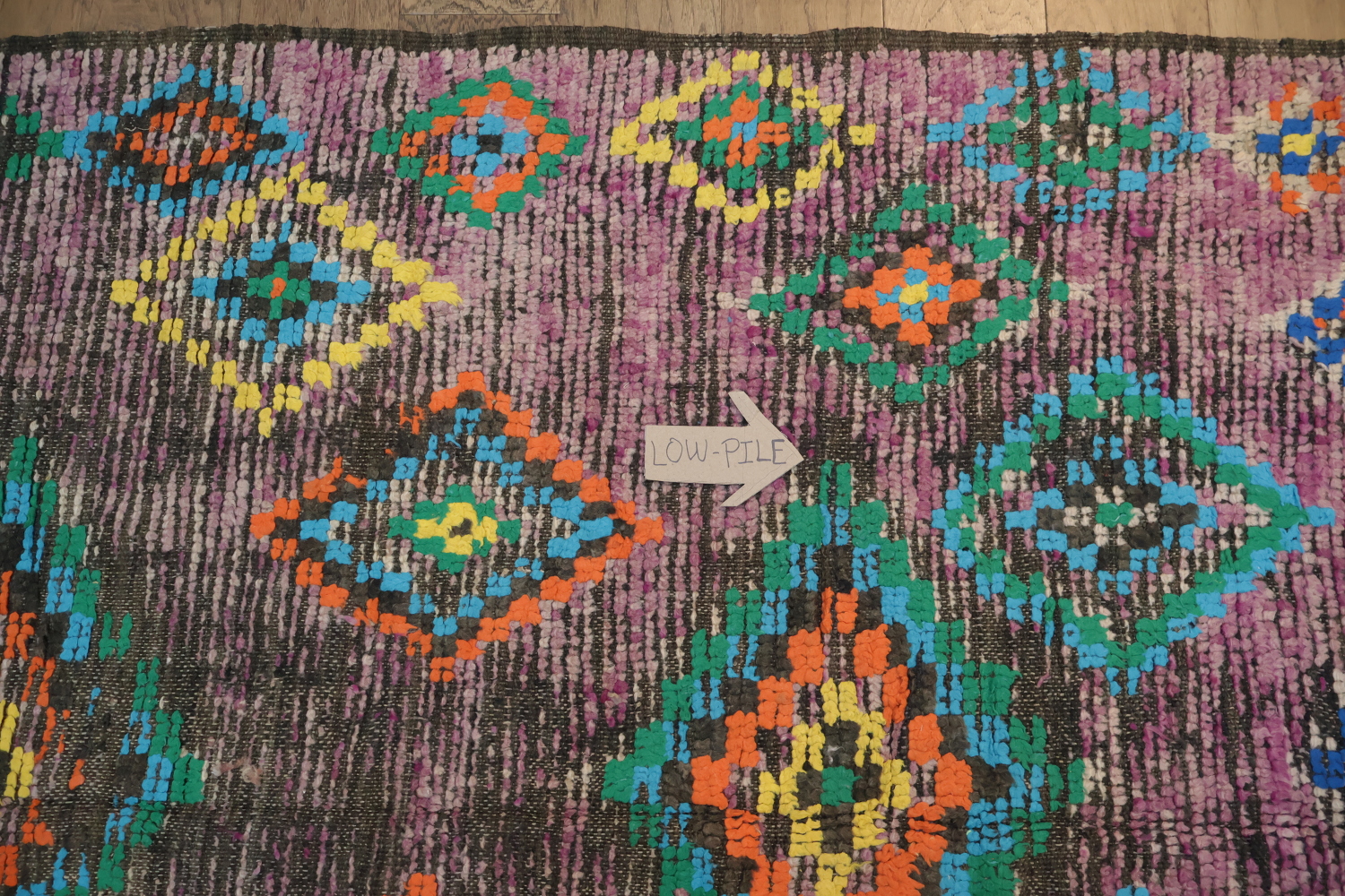 Antique Tribal Moroccan Oriental Area Rug 5x9