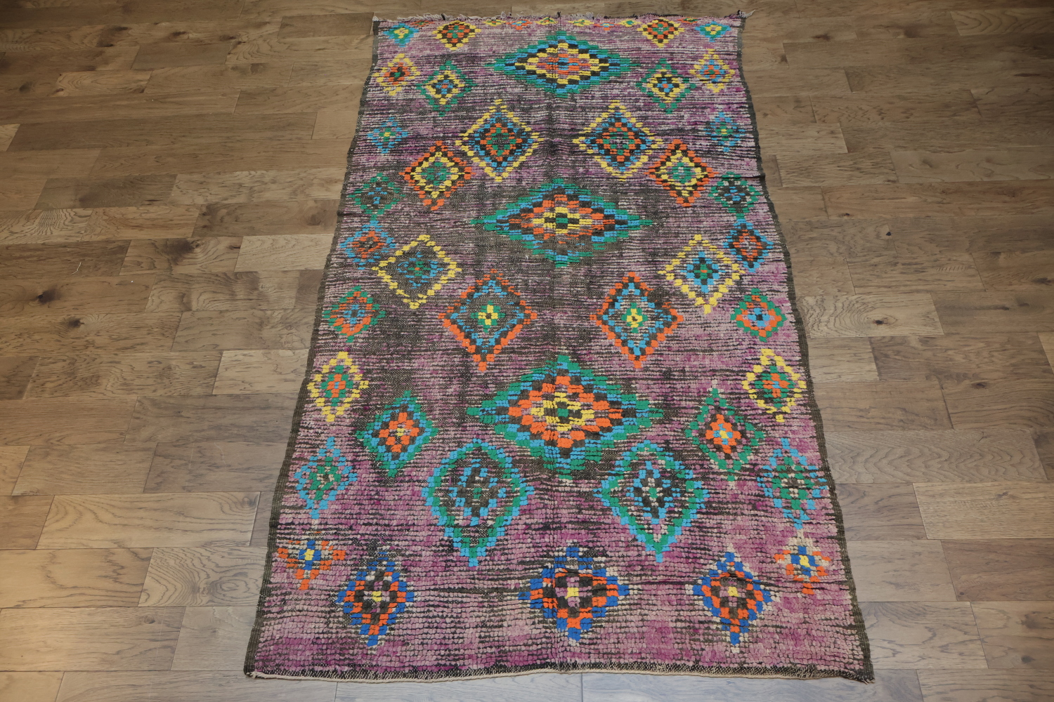 Antique Tribal Moroccan Oriental Area Rug 5x9
