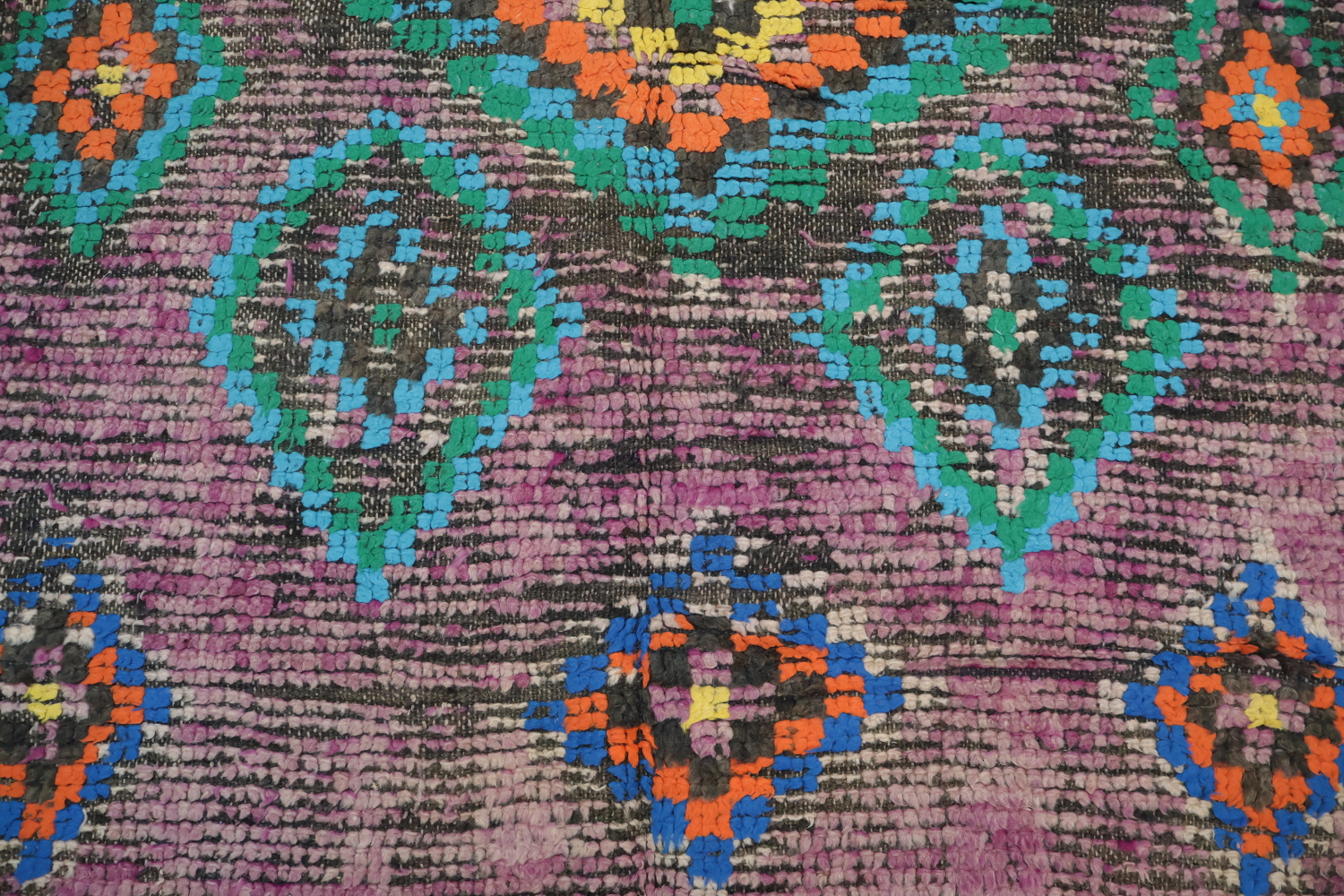 Antique Tribal Moroccan Oriental Area Rug 5x9