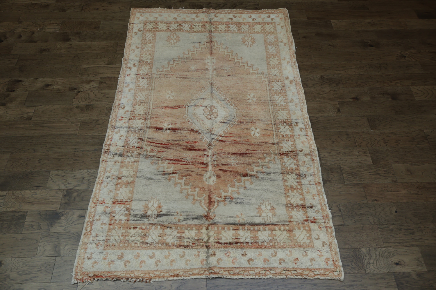 Antique Tribal Moroccan Oriental Area Rug 6x9