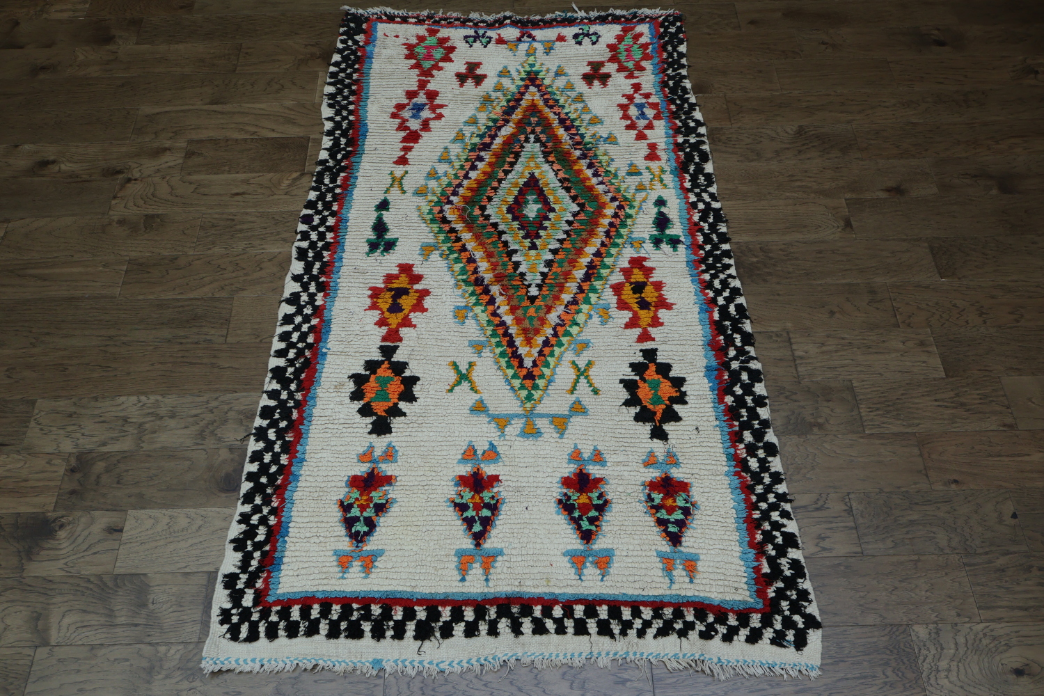 Tribal Moroccan Oriental Area Rug 4x8