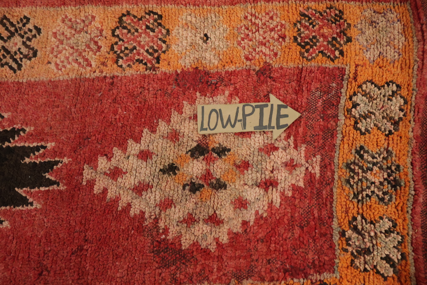 Vintage Moroccan Wool Runner Rug 3x13