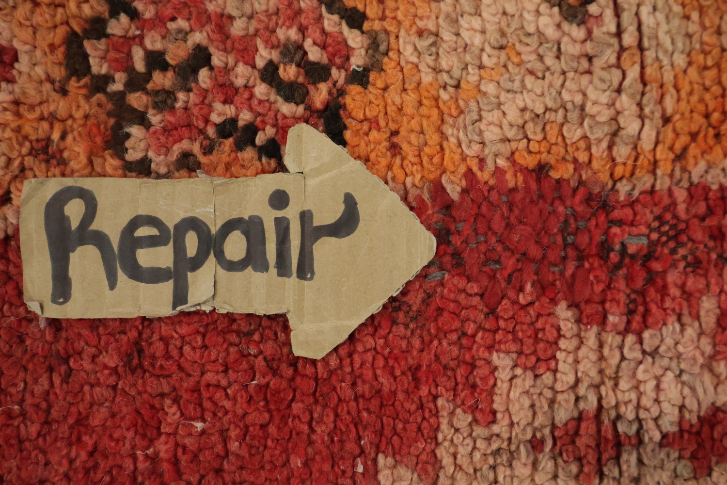 Vintage Moroccan Wool Runner Rug 3x13