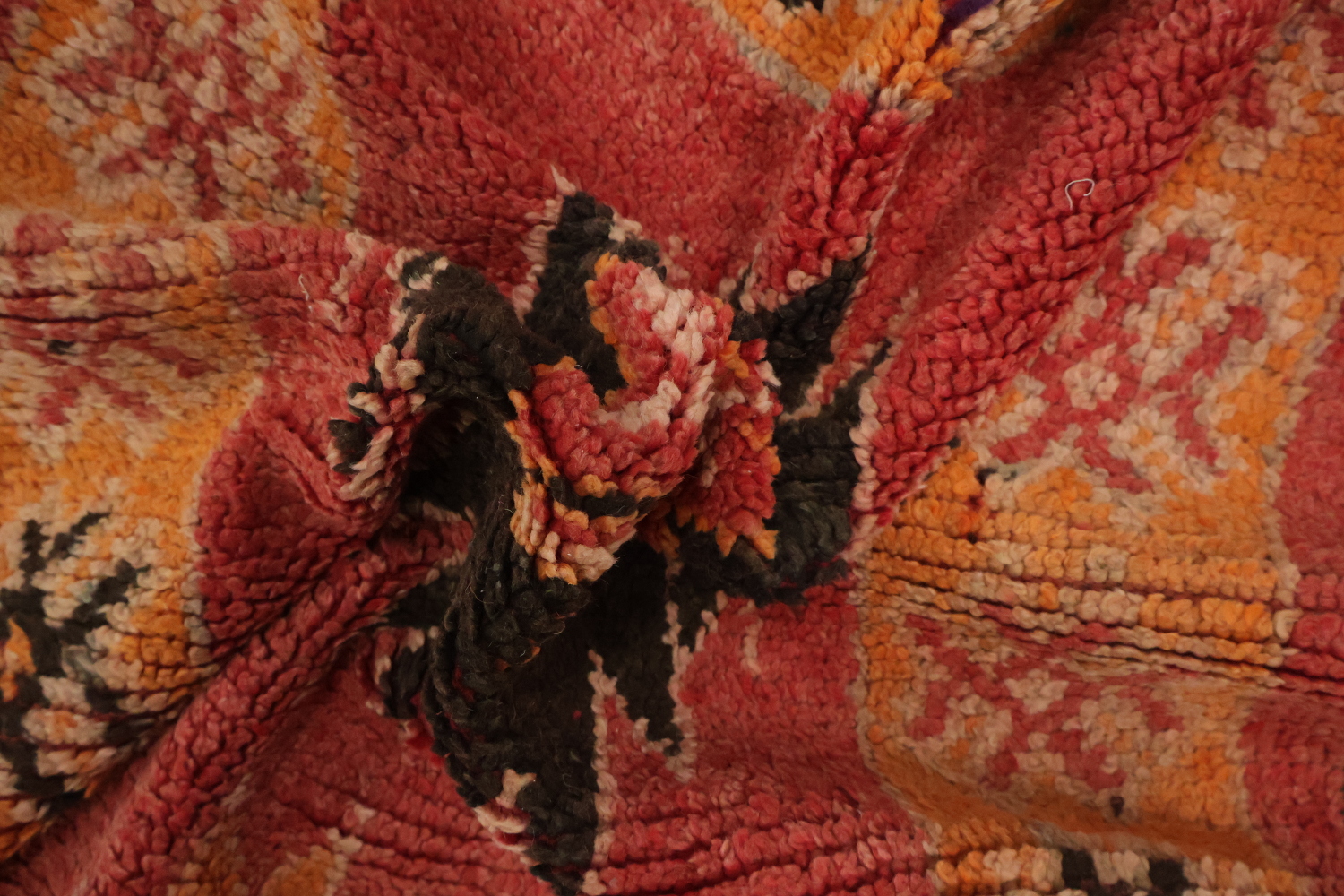 Vintage Moroccan Wool Runner Rug 3x13