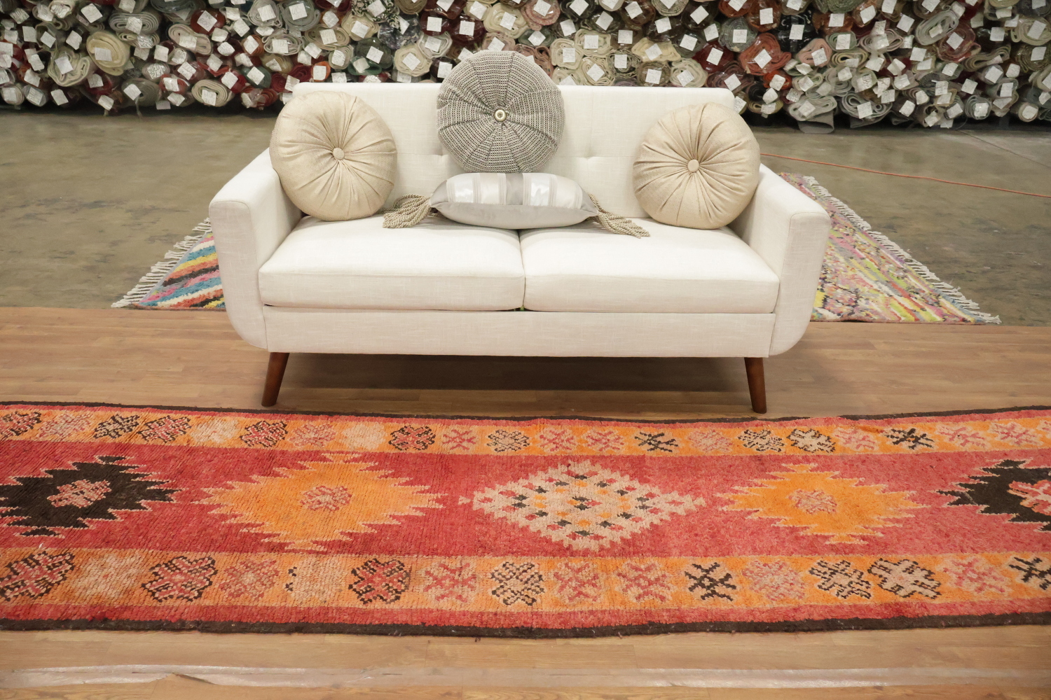 Vintage Moroccan Wool Runner Rug 3x13