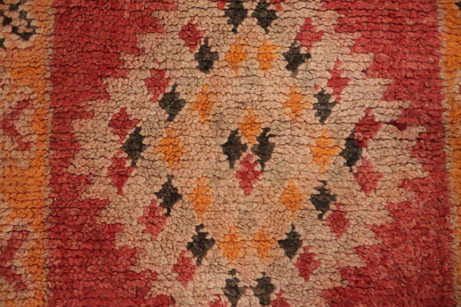 Vintage Moroccan Wool Runner Rug 3x13