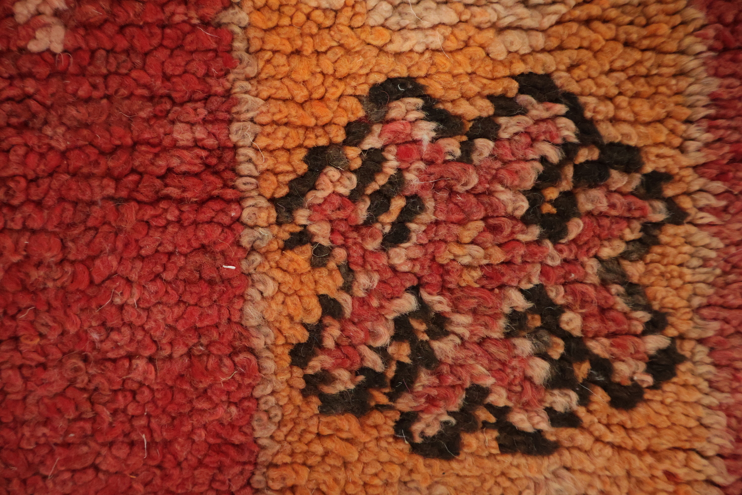 Vintage Moroccan Wool Runner Rug 3x13