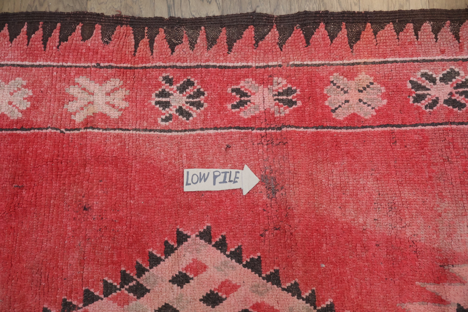 Antique Tribal Moroccan Oriental Area Rug 5x9