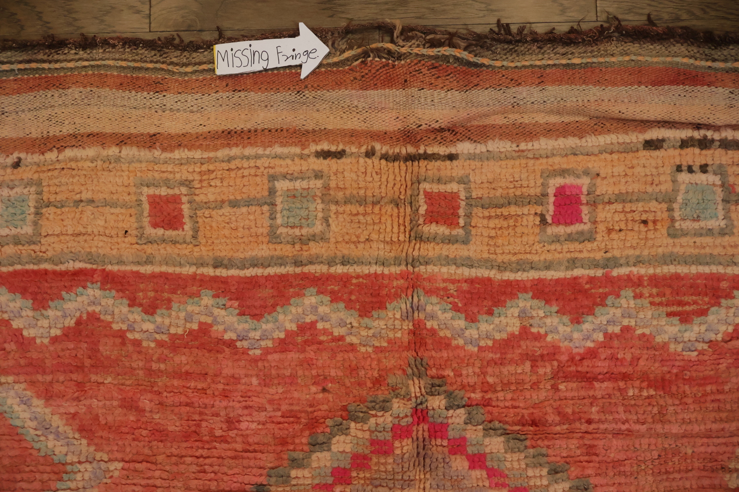 Antique Tribal Moroccan Oriental Area Rug 5x12