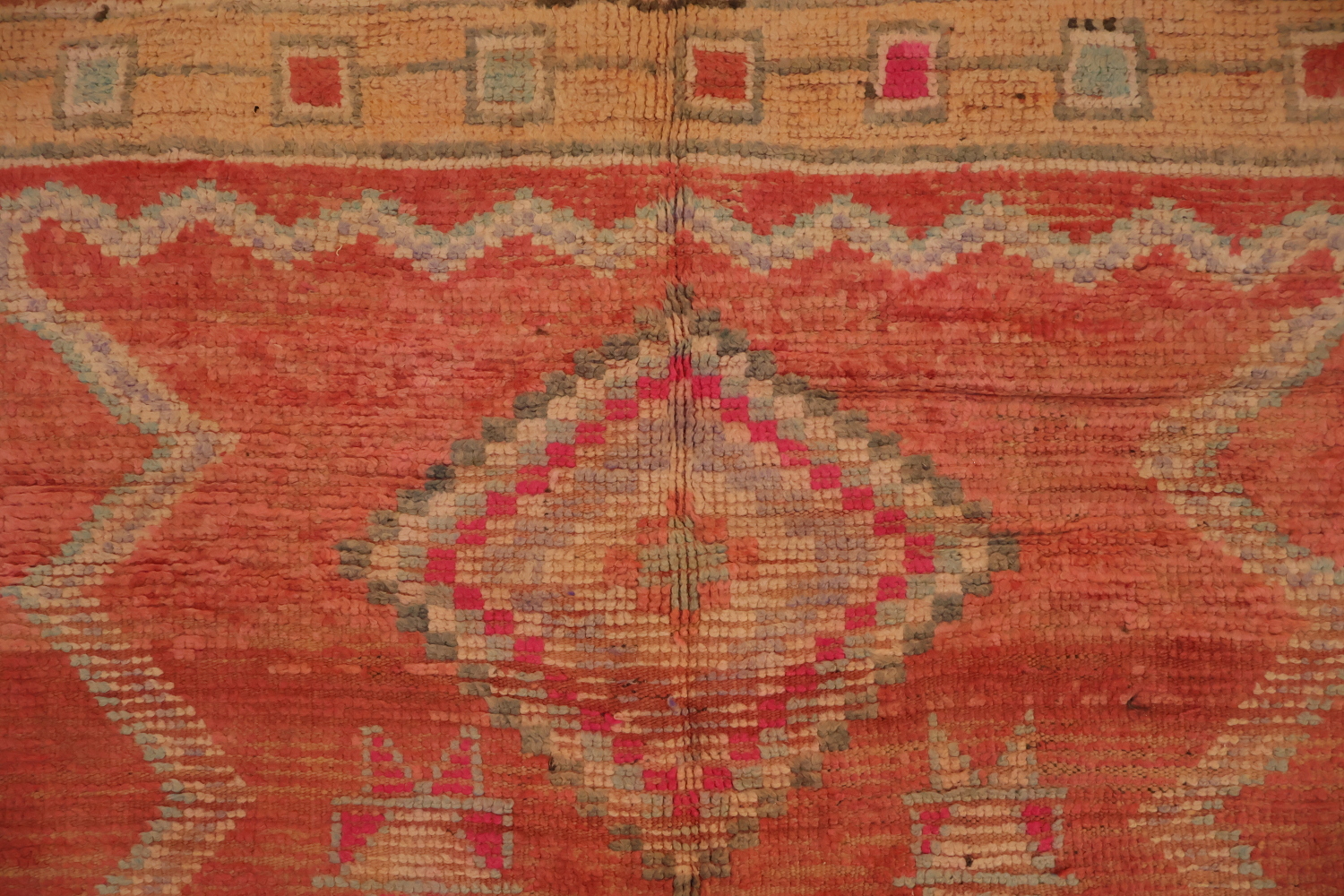 Antique Tribal Moroccan Oriental Area Rug 5x12