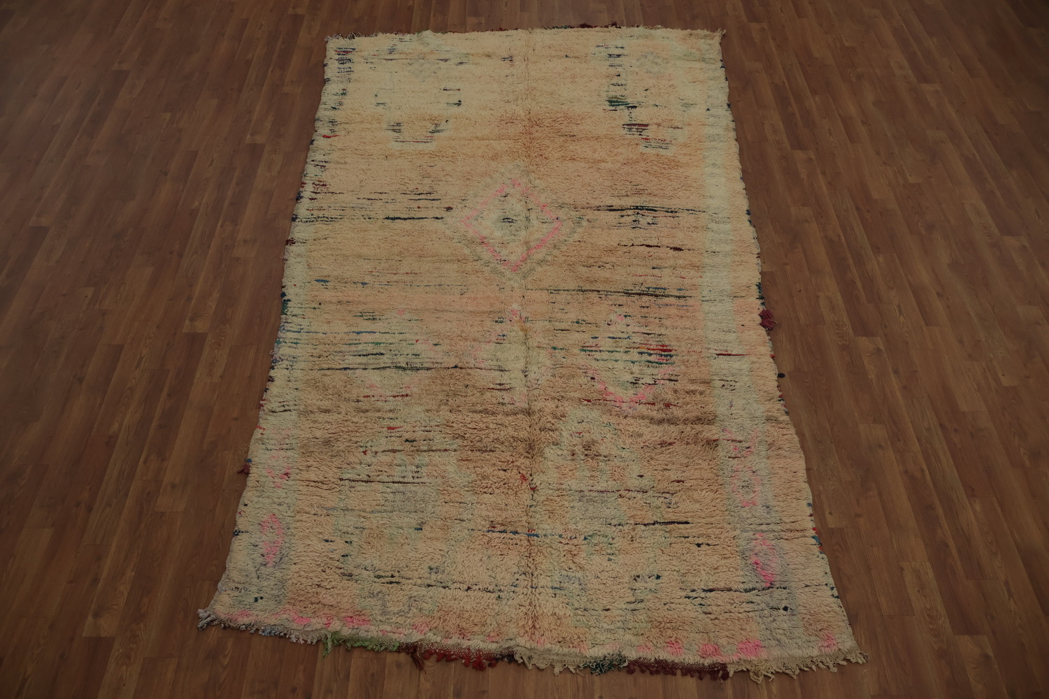 Rustic Chic Antique Moroccan Area Rug 5x10 with Unique Patterns