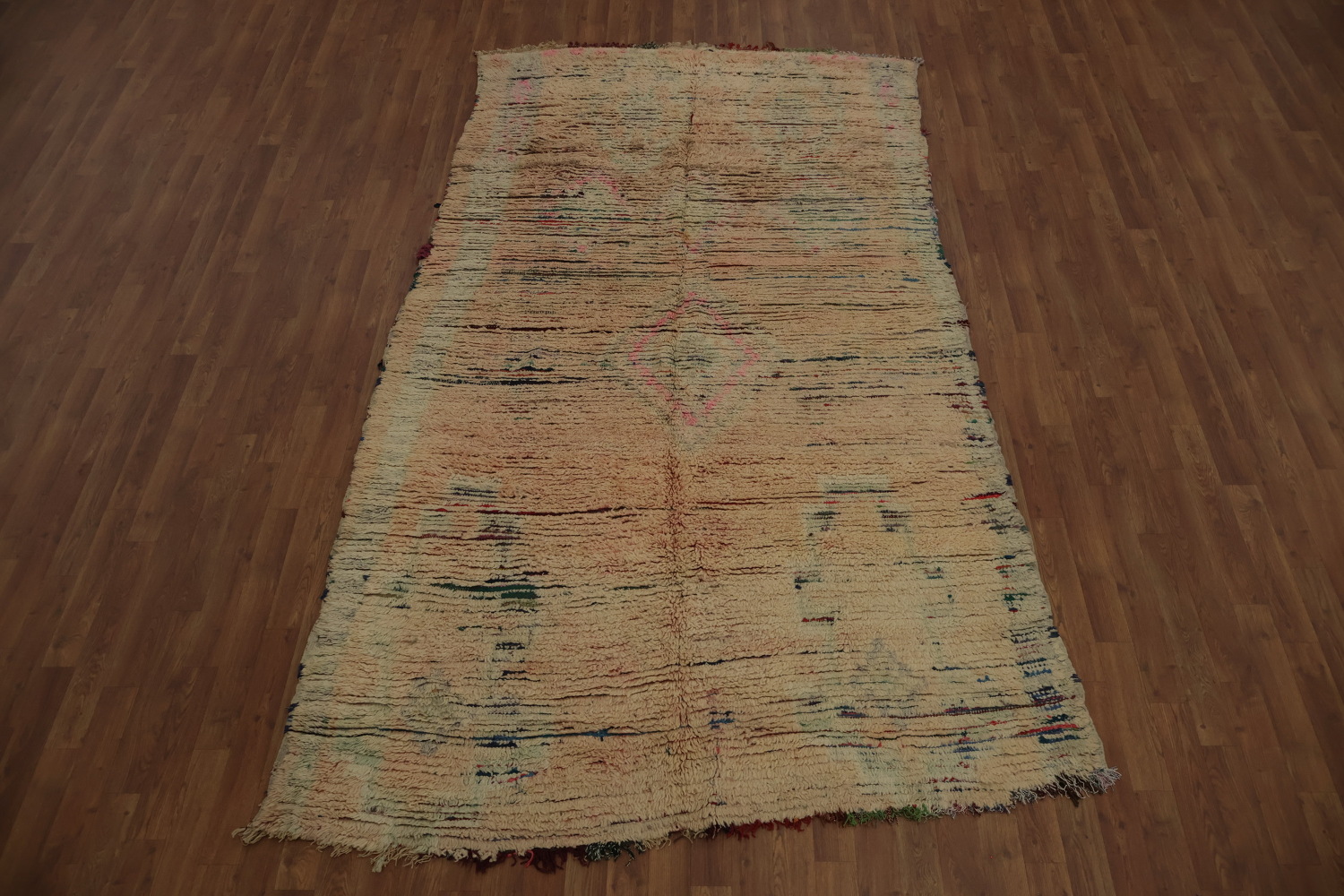 Rustic Chic Antique Moroccan Area Rug 5x10 with Unique Patterns