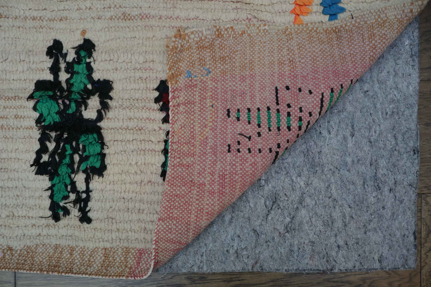 Antique Tribal Moroccan Oriental Area Rug 6x7