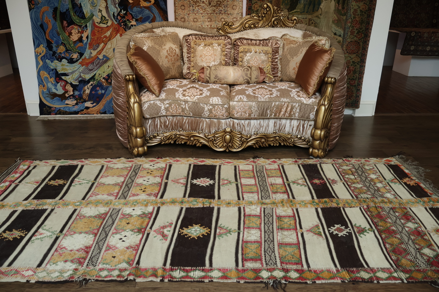 Intricate Design Antique Moroccan Rug for an Authentic Home Accent 5x11