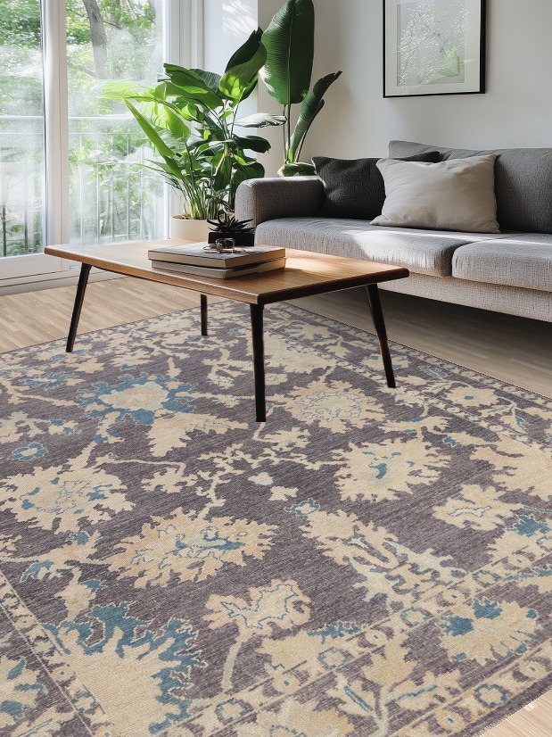 All-Over Oushak Oriental Area Rug 8x9