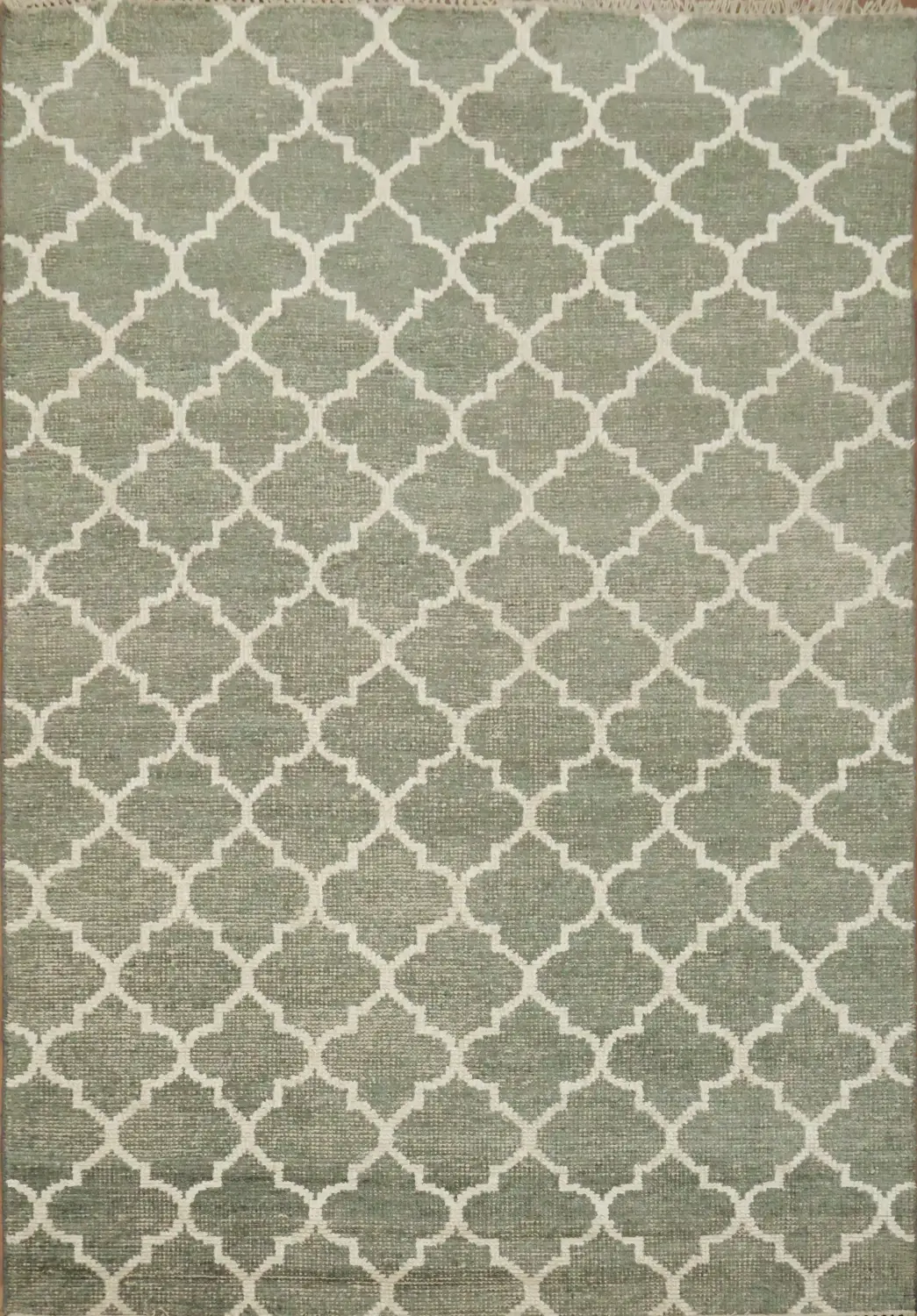 Classic Trellis Design Green Rug Perfect for Modern Living Rooms 6'x8'