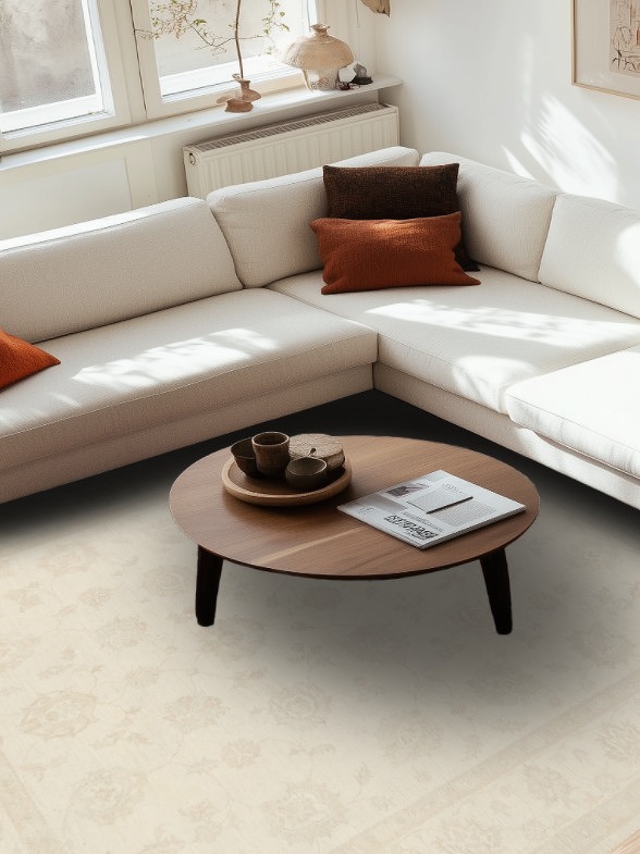 Neutral Earth-tone Muted Khotan Oriental Area Rug 8x10