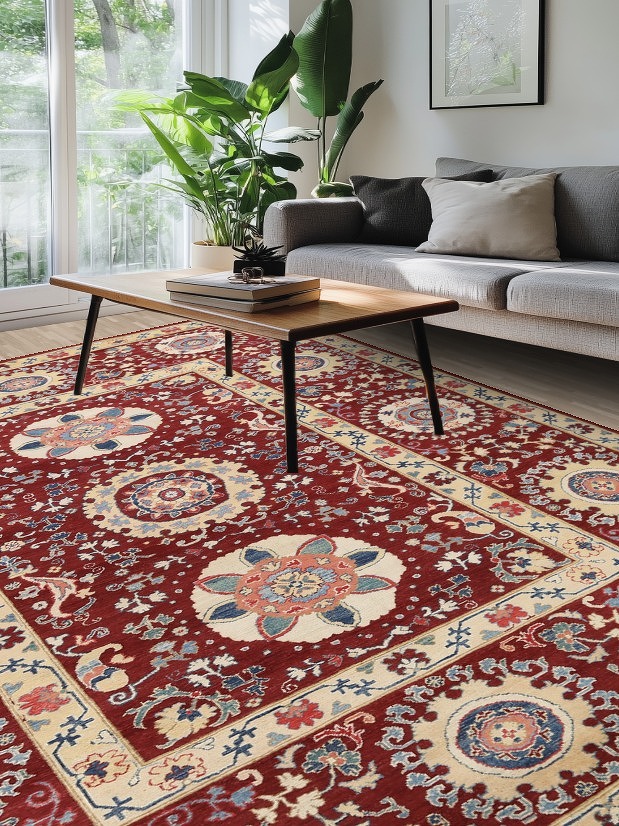 Vegetable Dye Super Kazak Oriental Area Rug 10x14