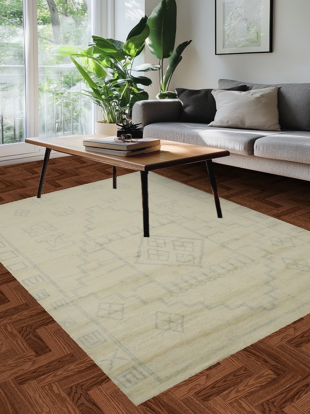 Geometric Moroccan Oriental Area Rug 6x8