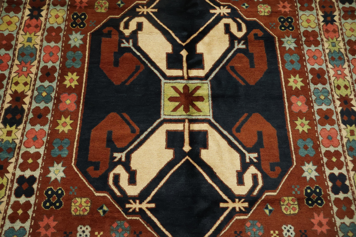 Geometric Anatolian Oriental Area Rug 6x8