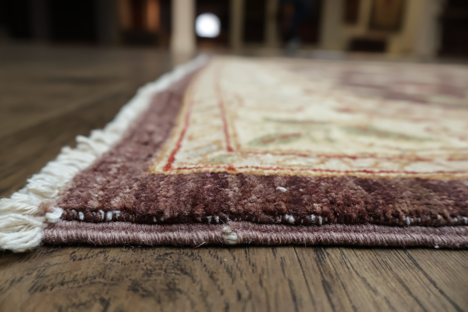 Classic Brown Peshawar Area Rug with Enchanting Floral Details for Rich Room Ambiance 5x7