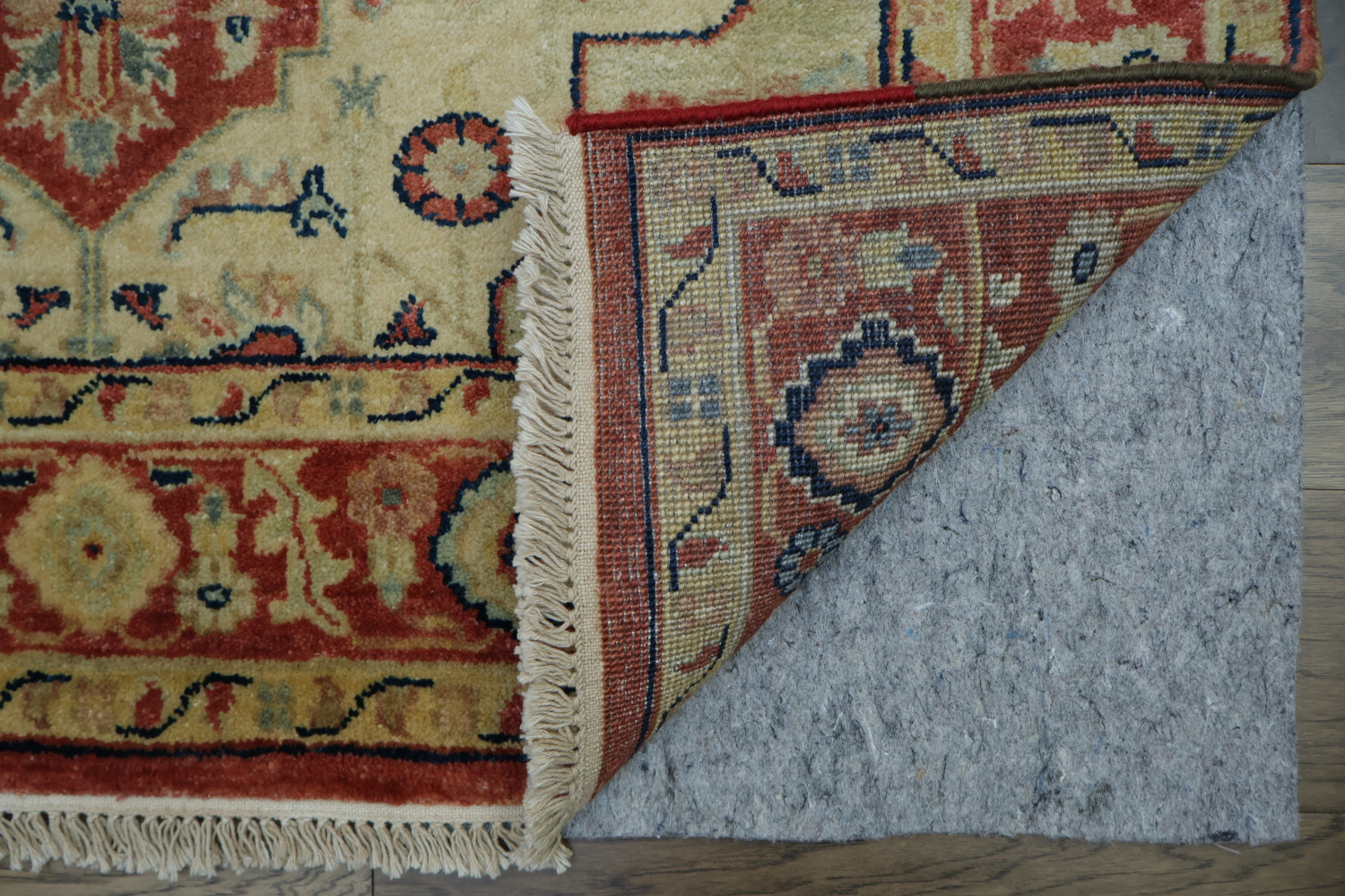 Geometric Heriz Oriental Area Rug 4x6