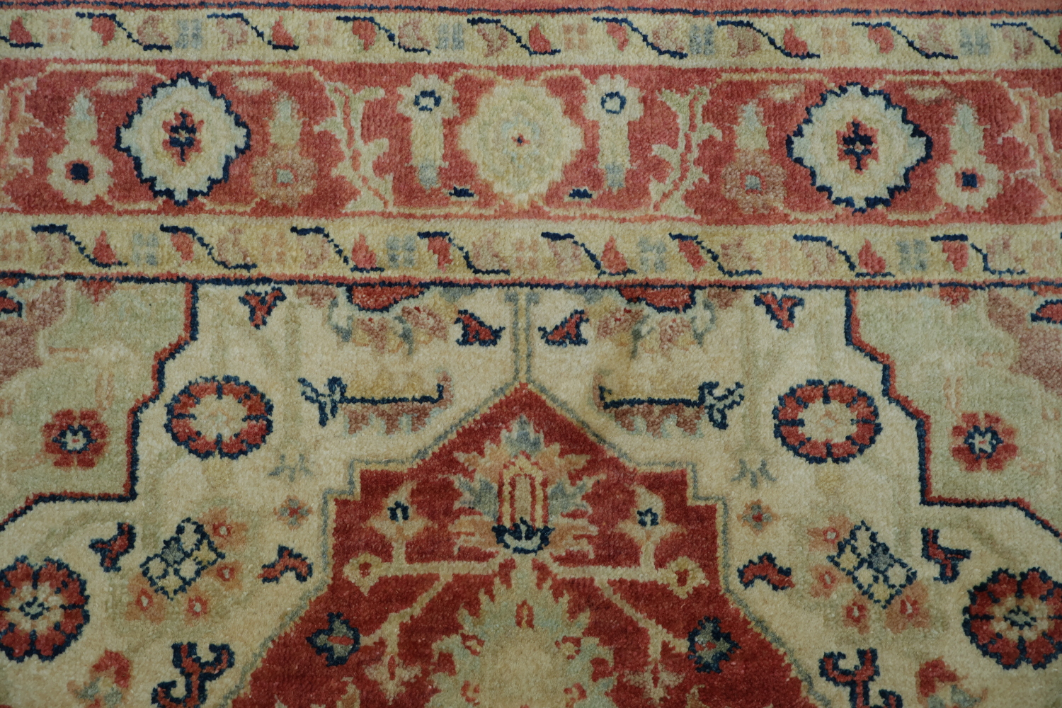 Geometric Heriz Oriental Area Rug 4x6