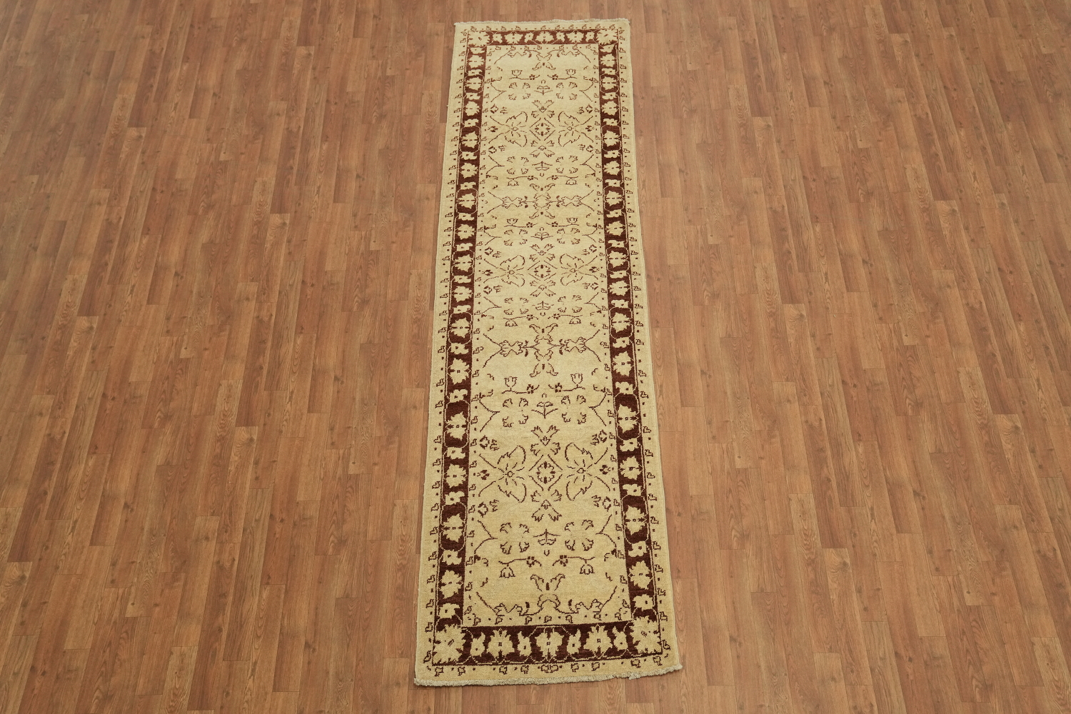 Floral Peshawar Oriental Runner Rug 3x10