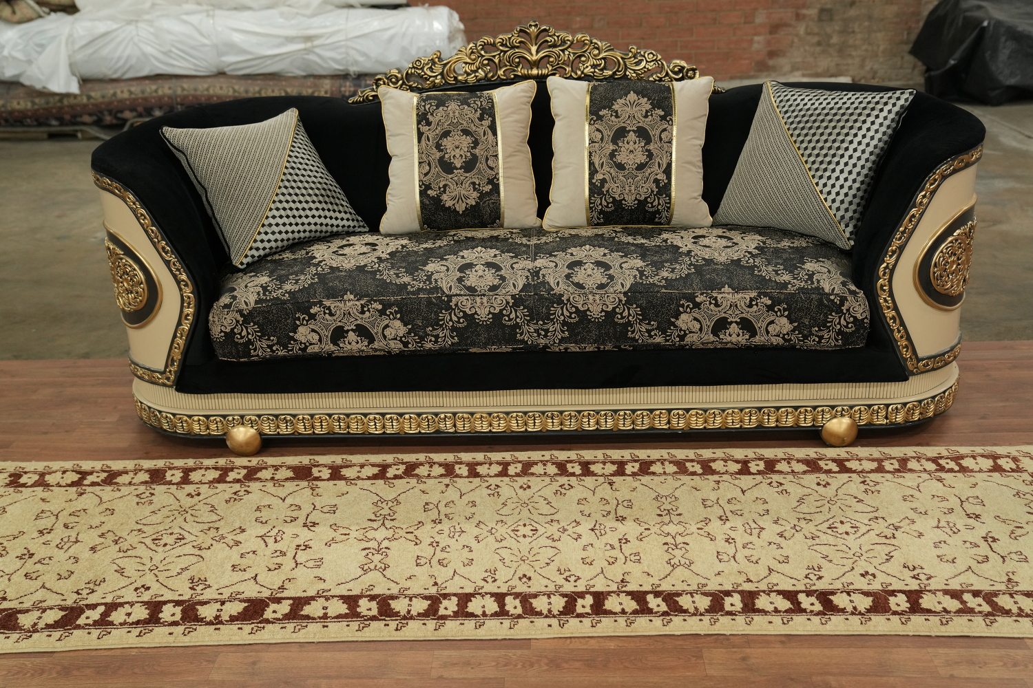 Floral Peshawar Oriental Runner Rug 3x10