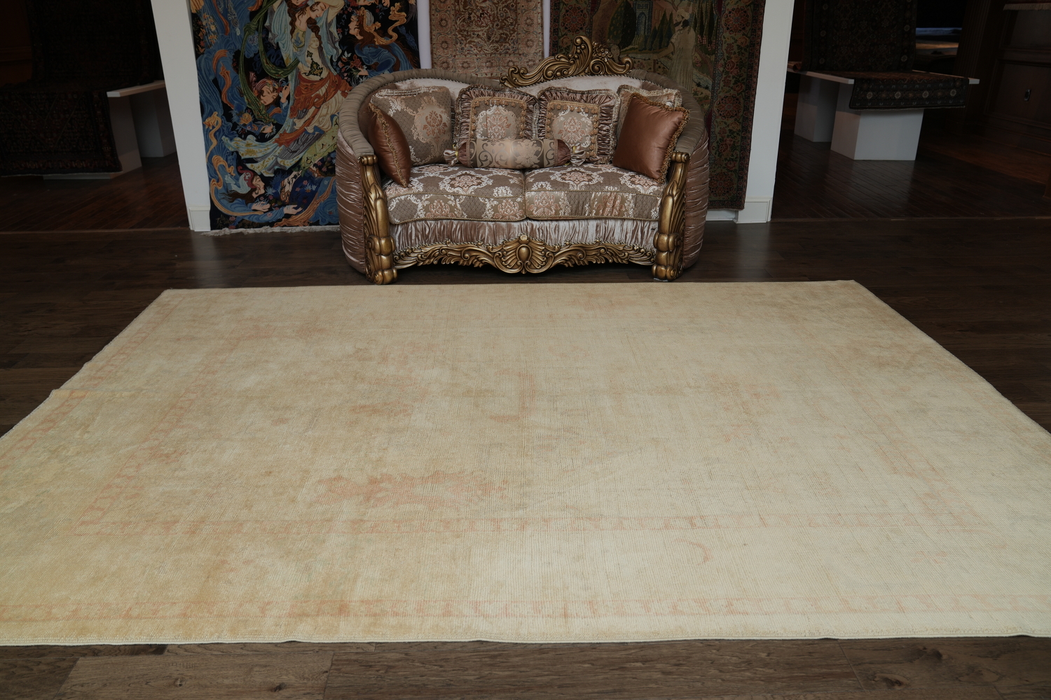 100% Vegetable Dye Oushak Oriental Area Rug 9x12