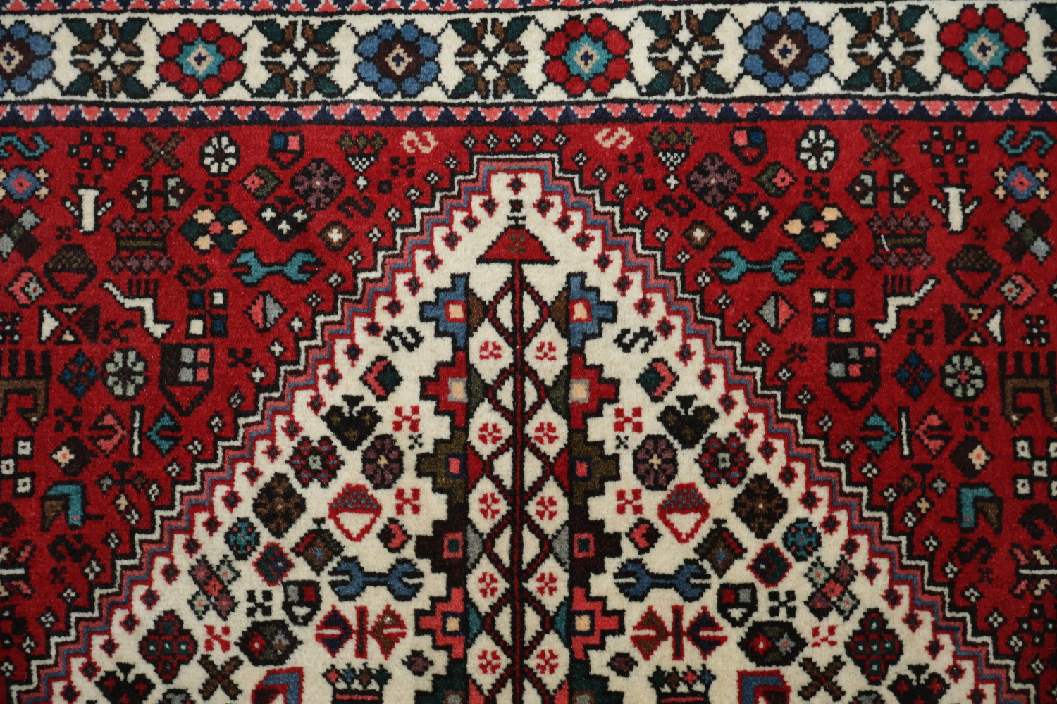 Vegetable Dye Tribal Abadeh Persian Area Rug 3x5