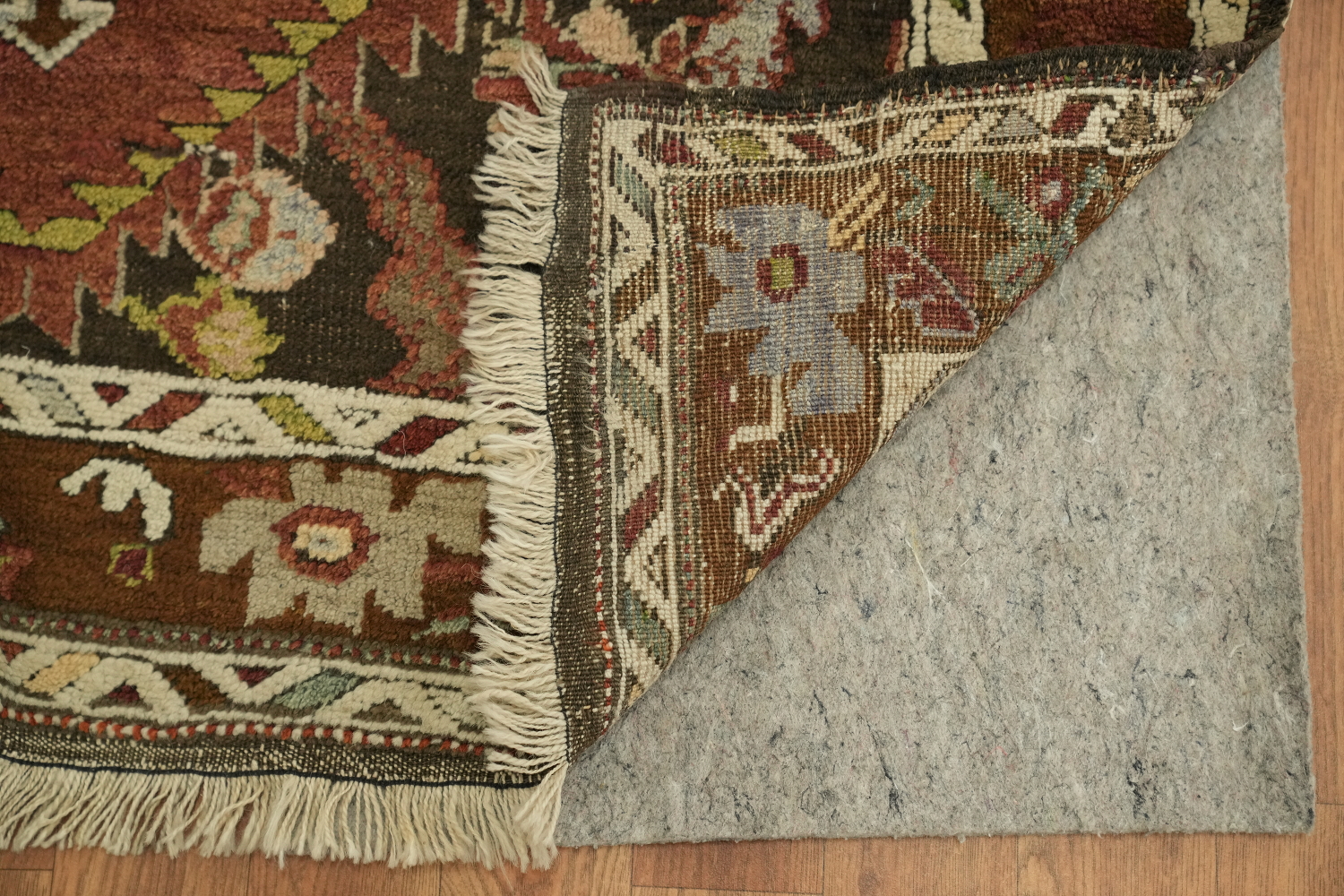 Vegetable Dye Geometric Anatolian Oriental Area Rug 4x7