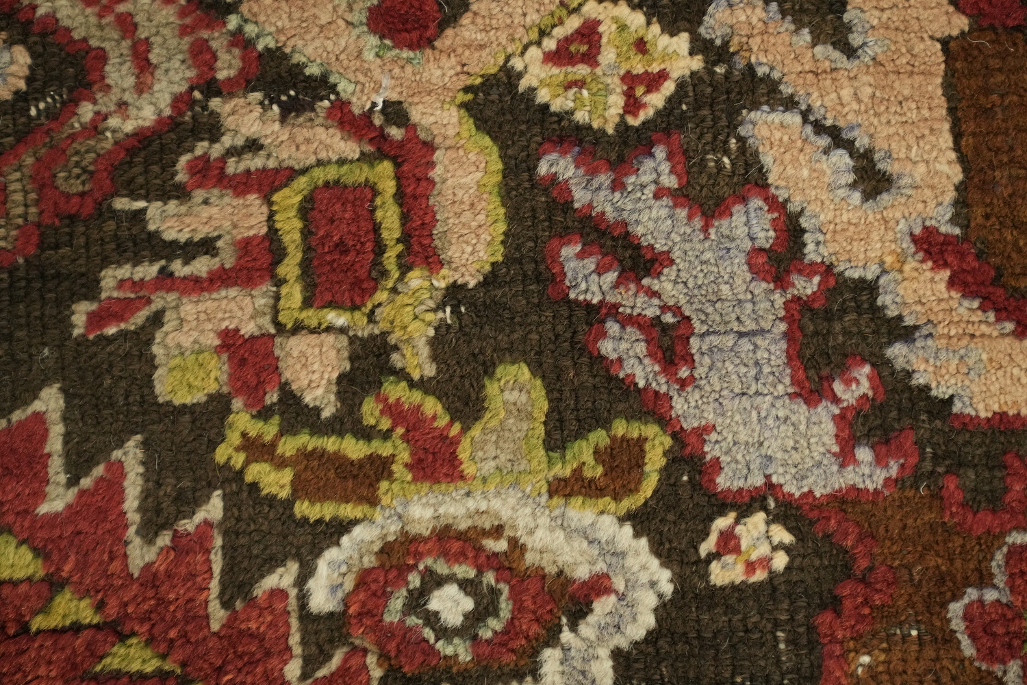 Vegetable Dye Geometric Anatolian Oriental Area Rug 4x7