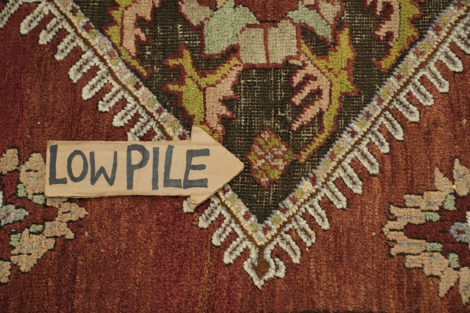 Vegetable Dye Geometric Anatolian Oriental Area Rug 4x7